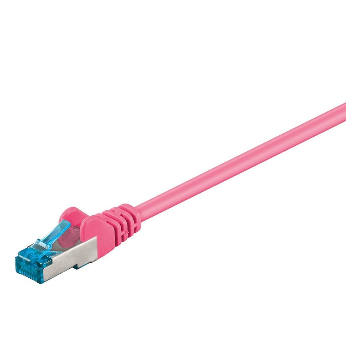 Goobay CAT 6A patchkabel, S/FTP (PiMF), magenta