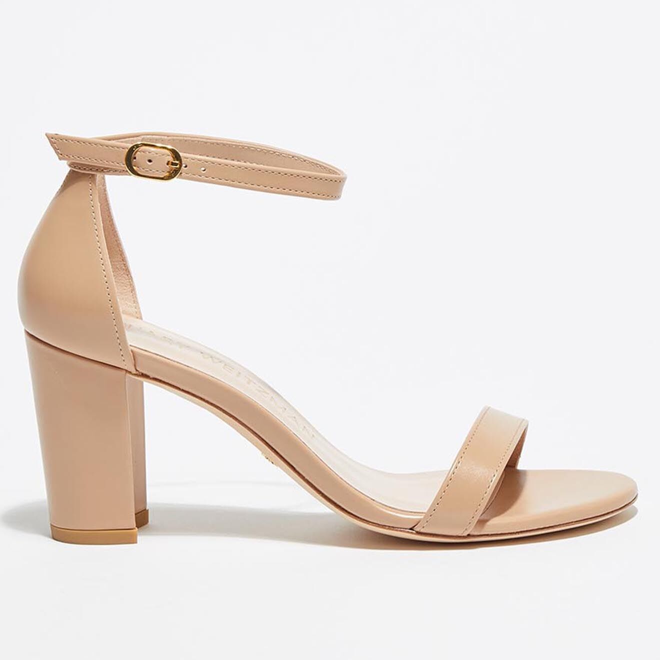 Stuart Weitzman Sandales en Cuir Nearlynude beiges - Talon 8 cm