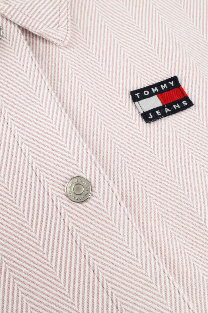 TOMMY JEANS beige tommy jeans blouse tjw herringbone overshirt