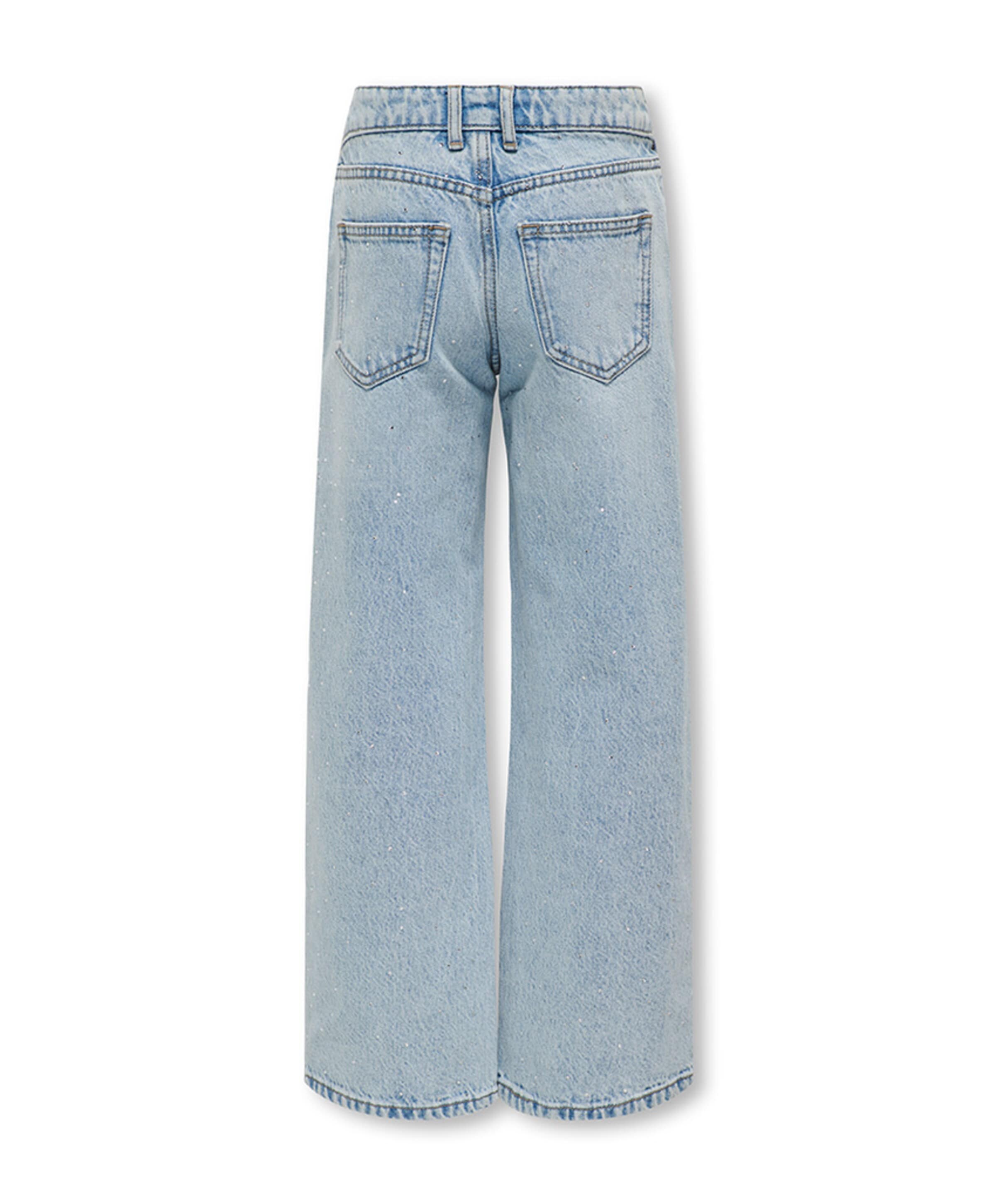 Only KOGCOBAIN RHINESTONE WIDE DNM AZG meisjes jeans blauw