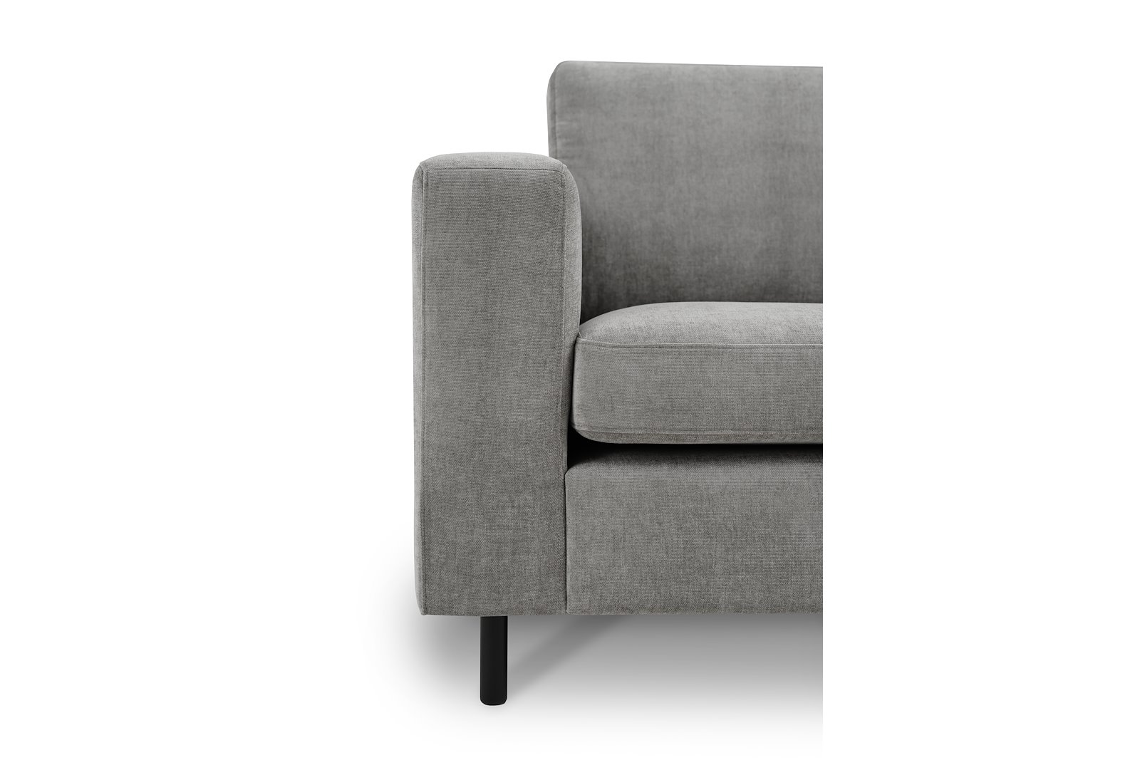 Viken sofa Skumkomfort. I tekstil Concept 3 Grey. Arm A og ben 1