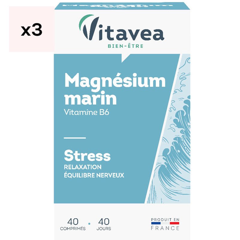 Cure anti-stress & relaxation - Magnésium marin - 3 mois