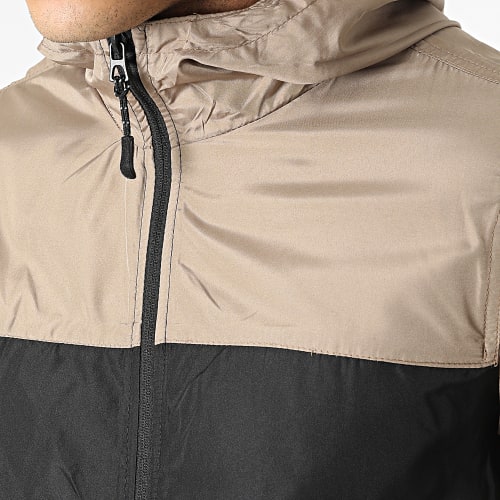 Coupe-vent Capuche Ashblock Noir Beige