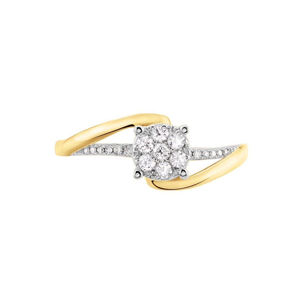 Bague Petunia Or Jaune Diamant