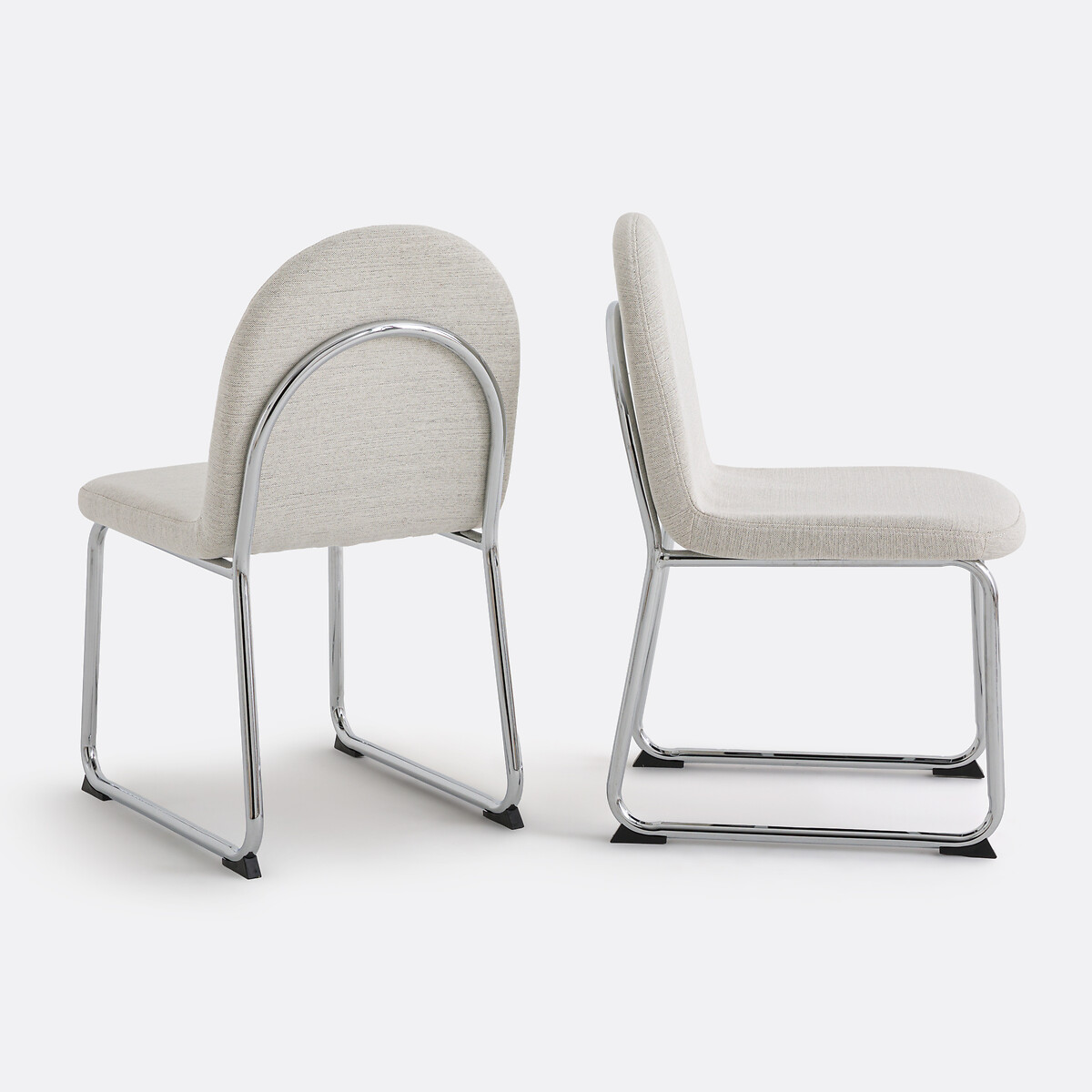 LA REDOUTE INTERIEURS<br>Conjunto de 2 cadeiras, pés cromados, Marsso