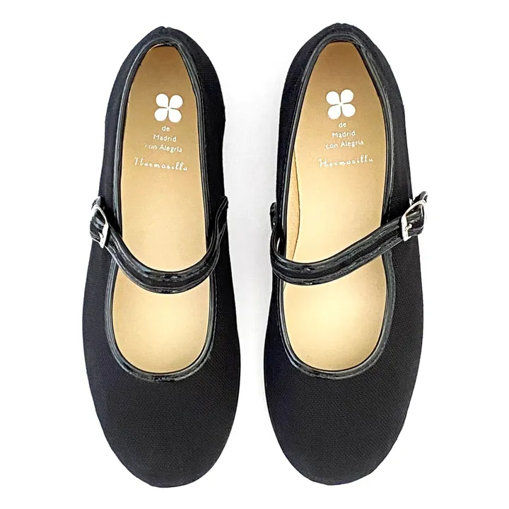 Hermosilla Ballerines Dahlia  | Noir