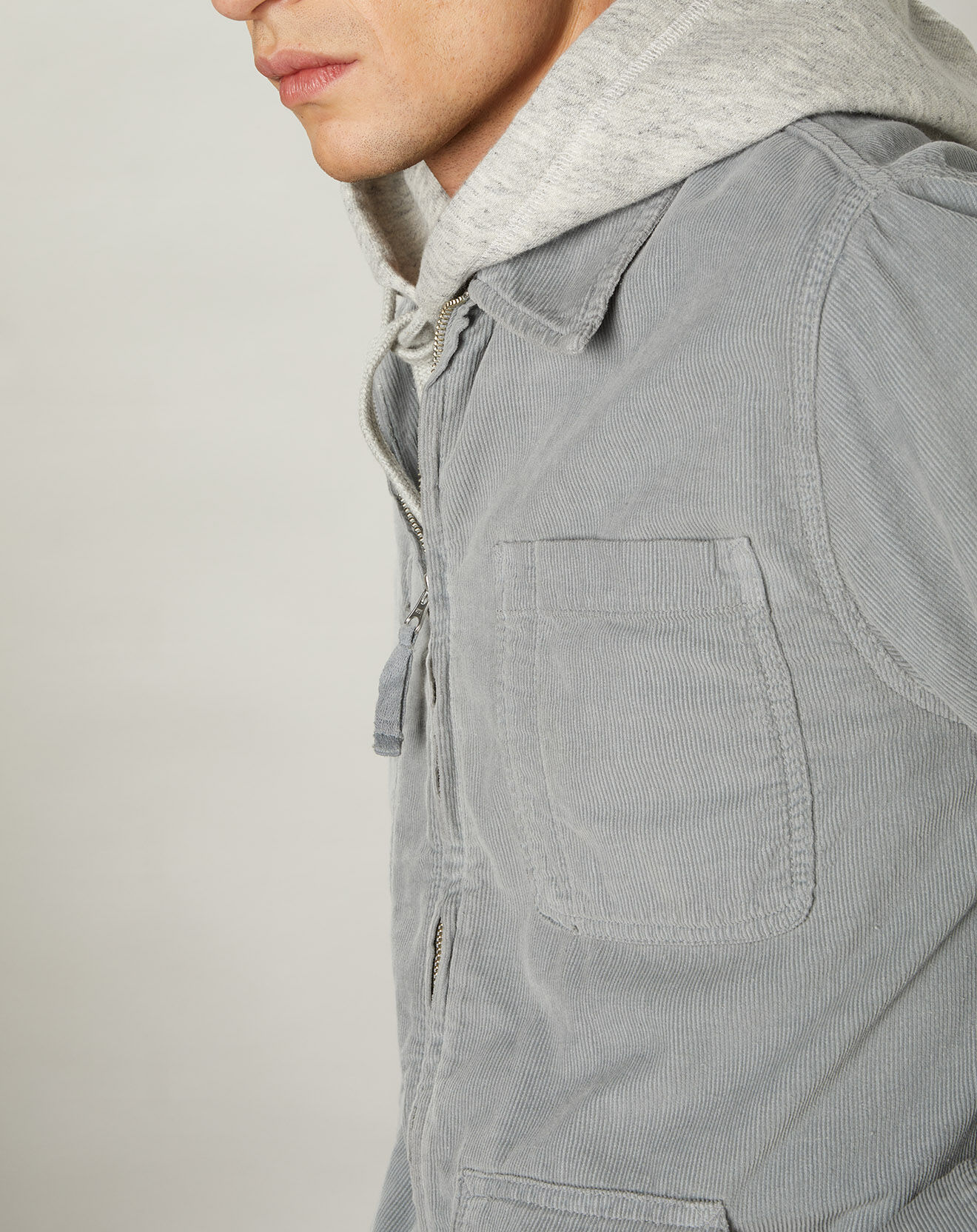 Hartford Veste en Velours Milleraies Damon vert sage