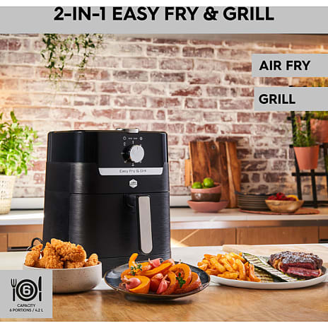 OBH Easy Fry Classic 2in1 Black Mechanic