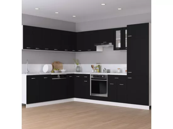 Meuble haut de cuisine Noir 80x31x60