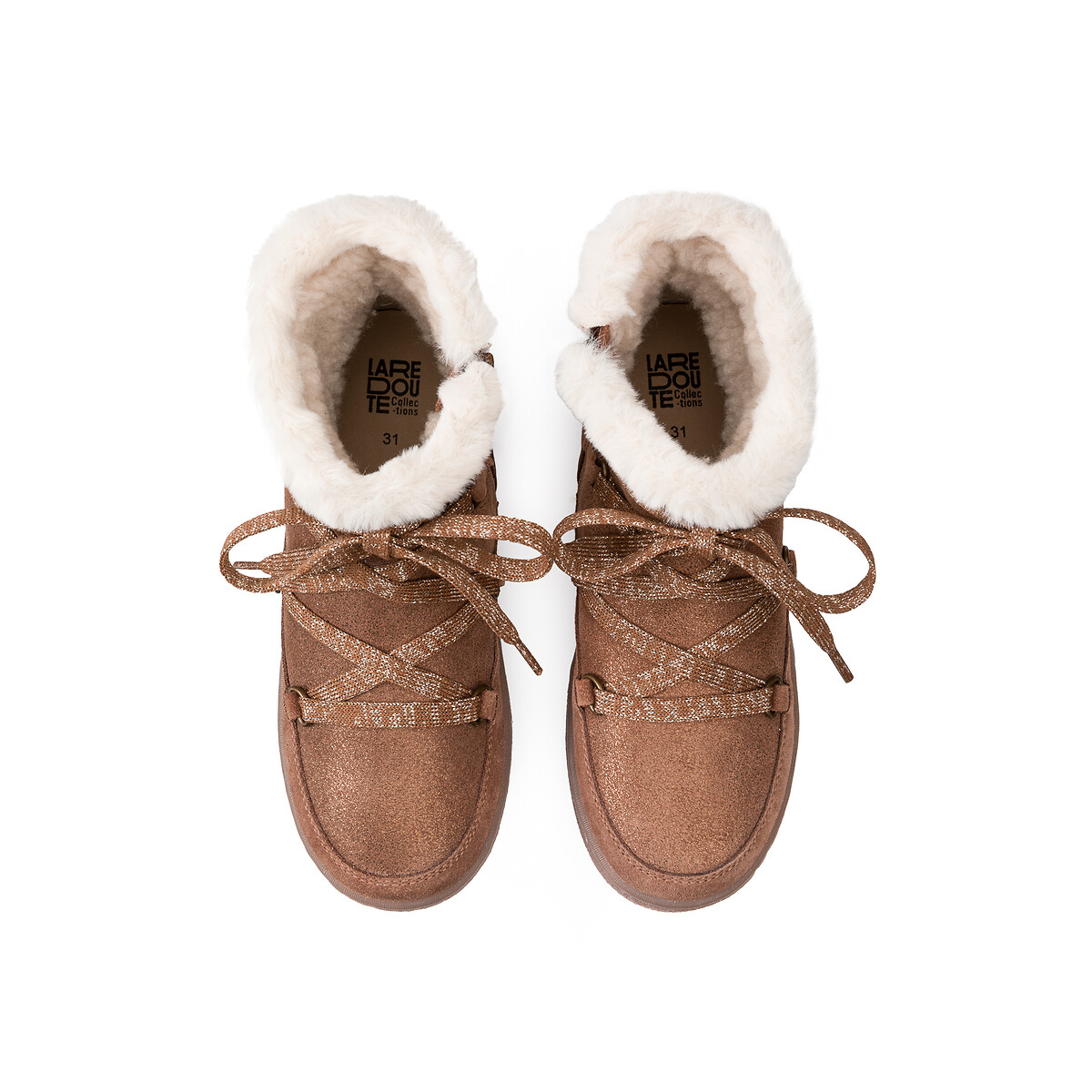 COLEÇÃO LA REDOUTE<br>Botas forradas em couro