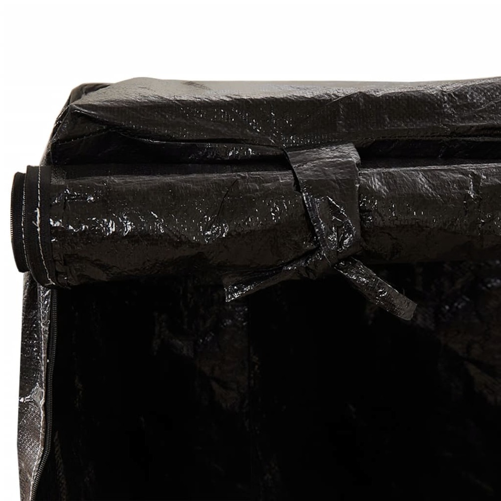 Housses de balancelle 2 pcs 8 œillets 125x90x135/165 cm pe