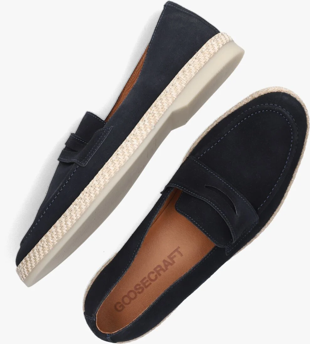 GOOSECRAFT blauwe goosecraft loafers gavin 2
