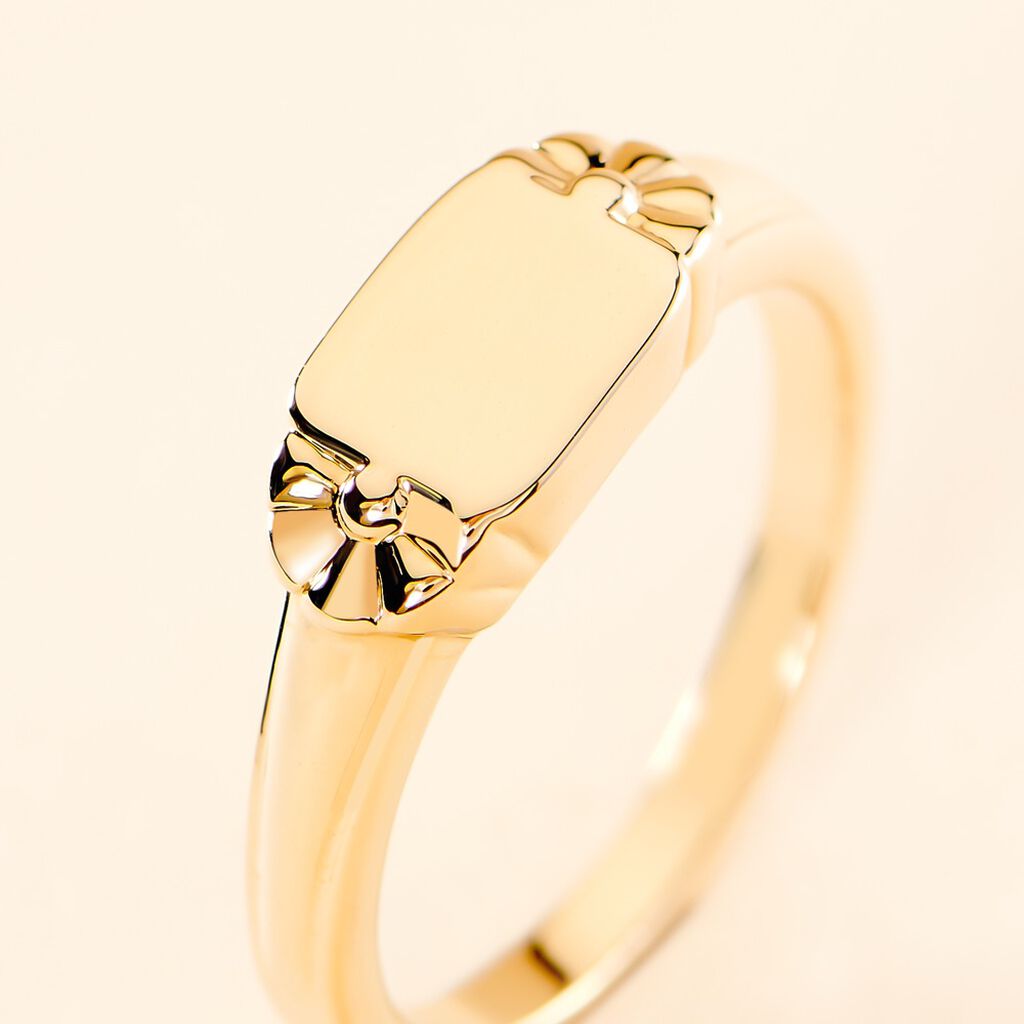 Chevalière Darian Plaqué Or Jaune