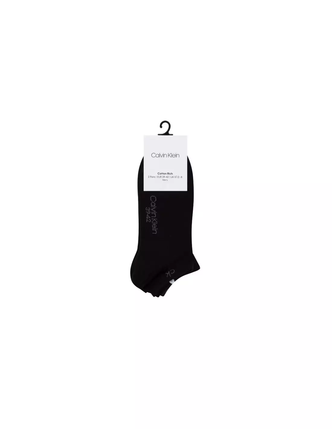 CALVIN KLEIN Socquettes Homme x2 CK - Chaussettes Noir