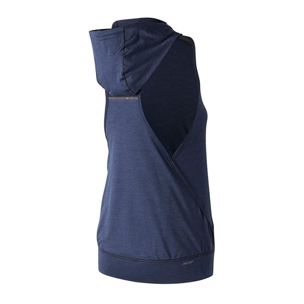 New Balance T-shirt à capuche Marine Femme New Balance WT71145