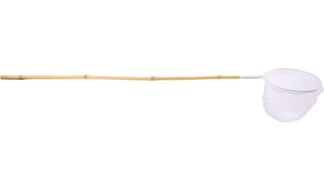 Fiskenet i bambus, ass. farve, 128cm