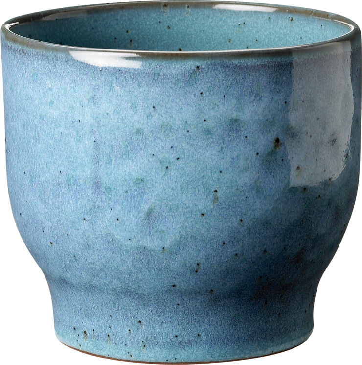 Knabstrup Keramik Urtepotteskjuler, støvet blå, Ø 12,5 cm Dusty blue