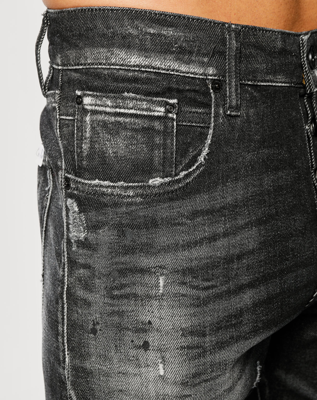 Replay Jean Tapered Tinmar noir délavé