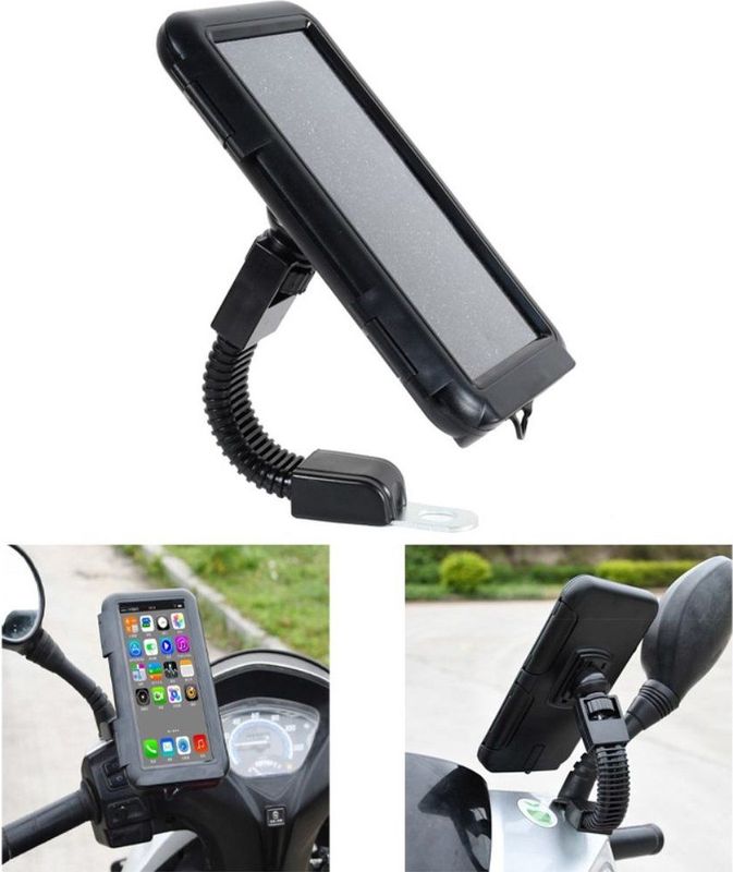 Universele Telefoonhouder - Zwart - Motor Stuur - Waterdicht
