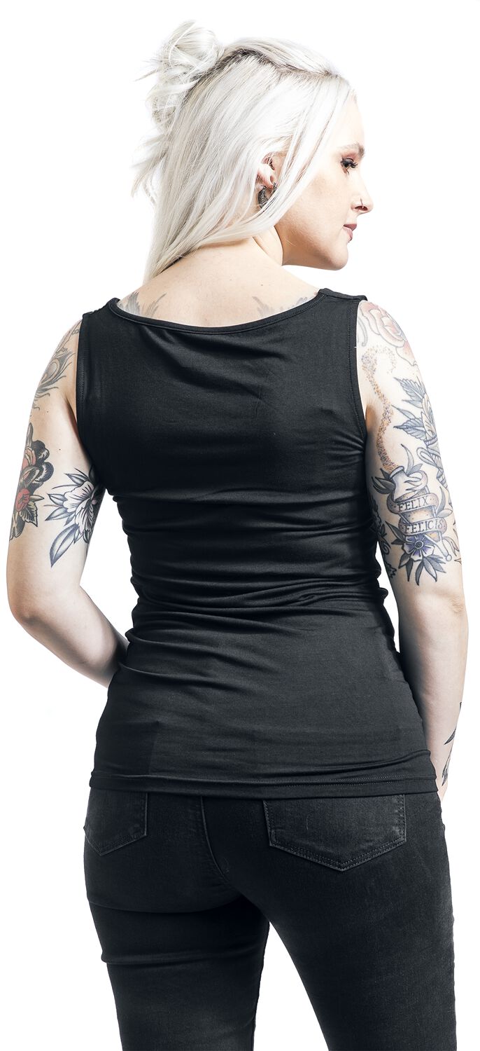 Top With Large Frontprint | Black Premium by EMP Top