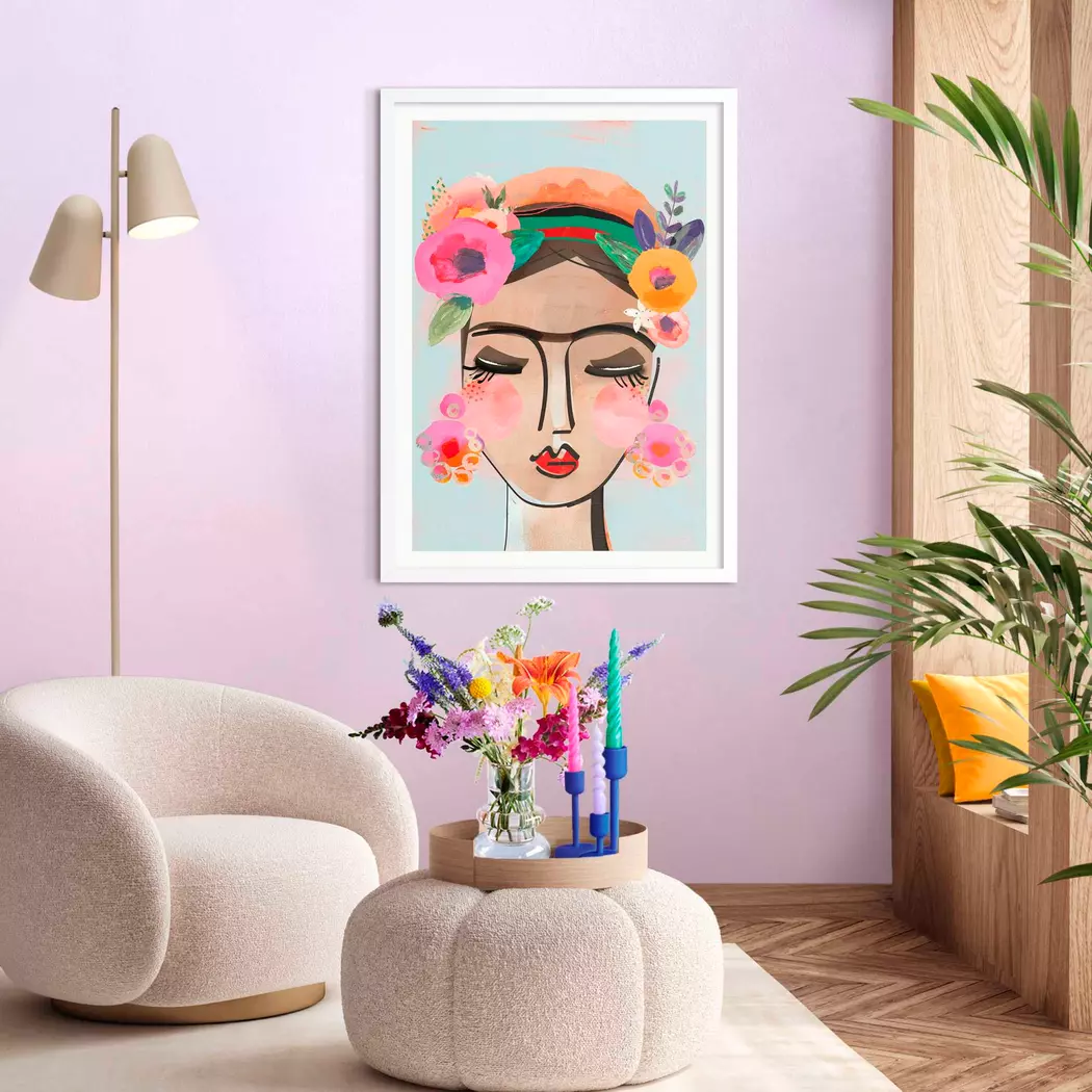 Wandbild 50 x 70 cm Colourful Face