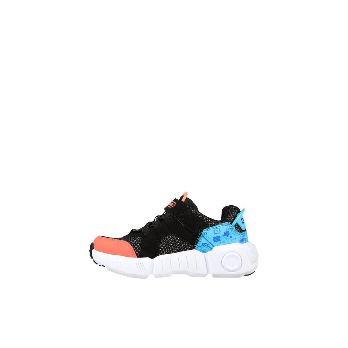 2X les points-Gametrnxv-jb-Baskets - Talon plat - Noir Multi