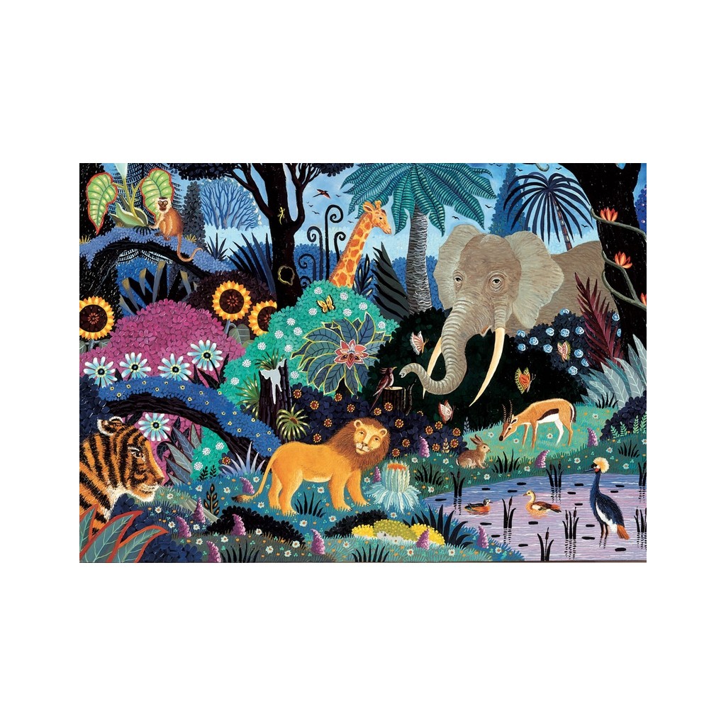 Puzzle - Nuit dans la Jungle - 50 pièces