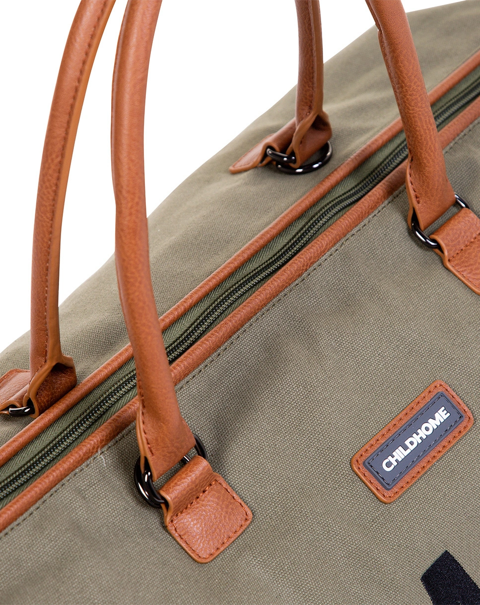 Wickeltasche MOMMY BAG CANVAS (55x30x40) in khaki