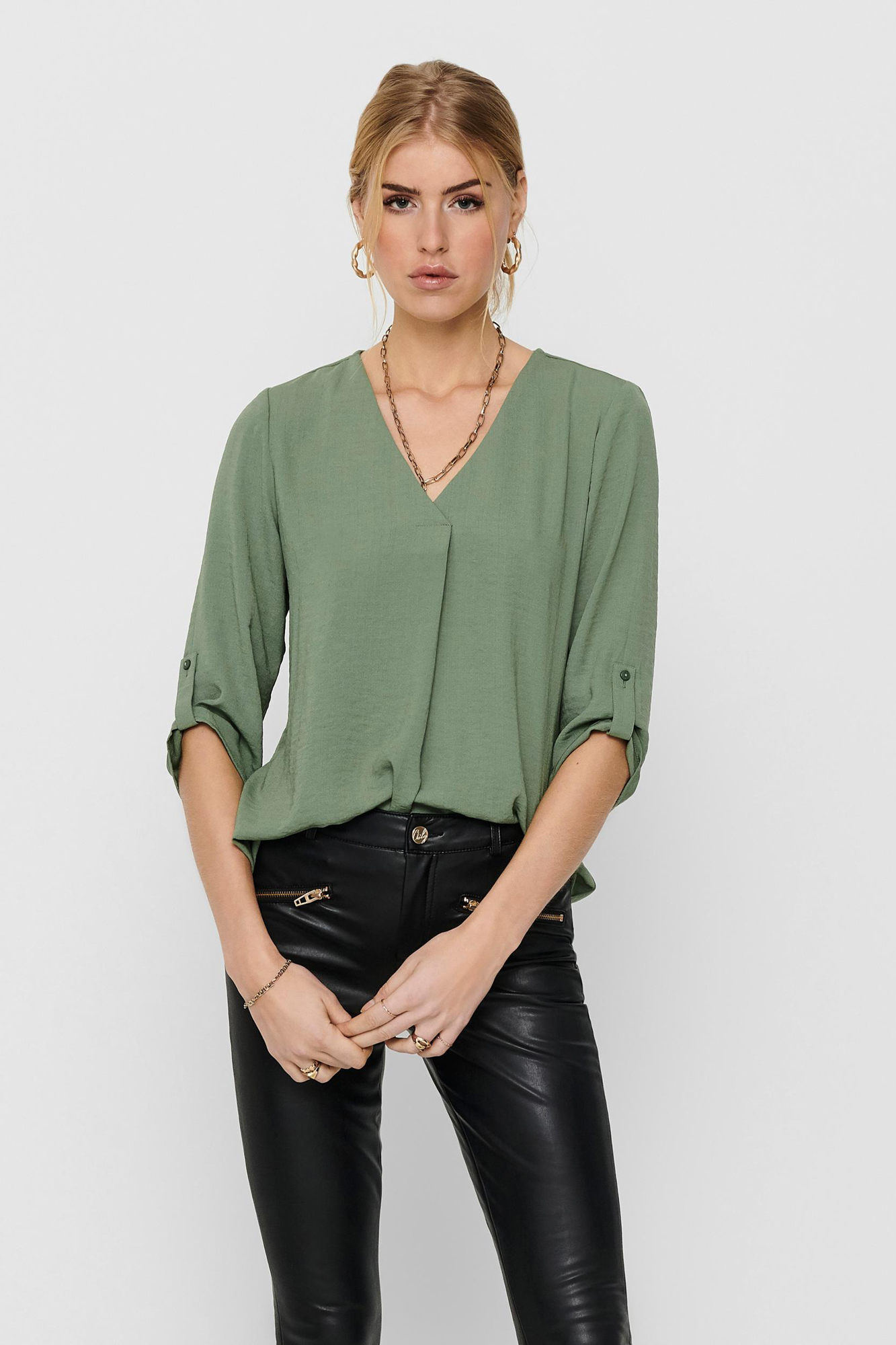 Blusa de manga 3/4
