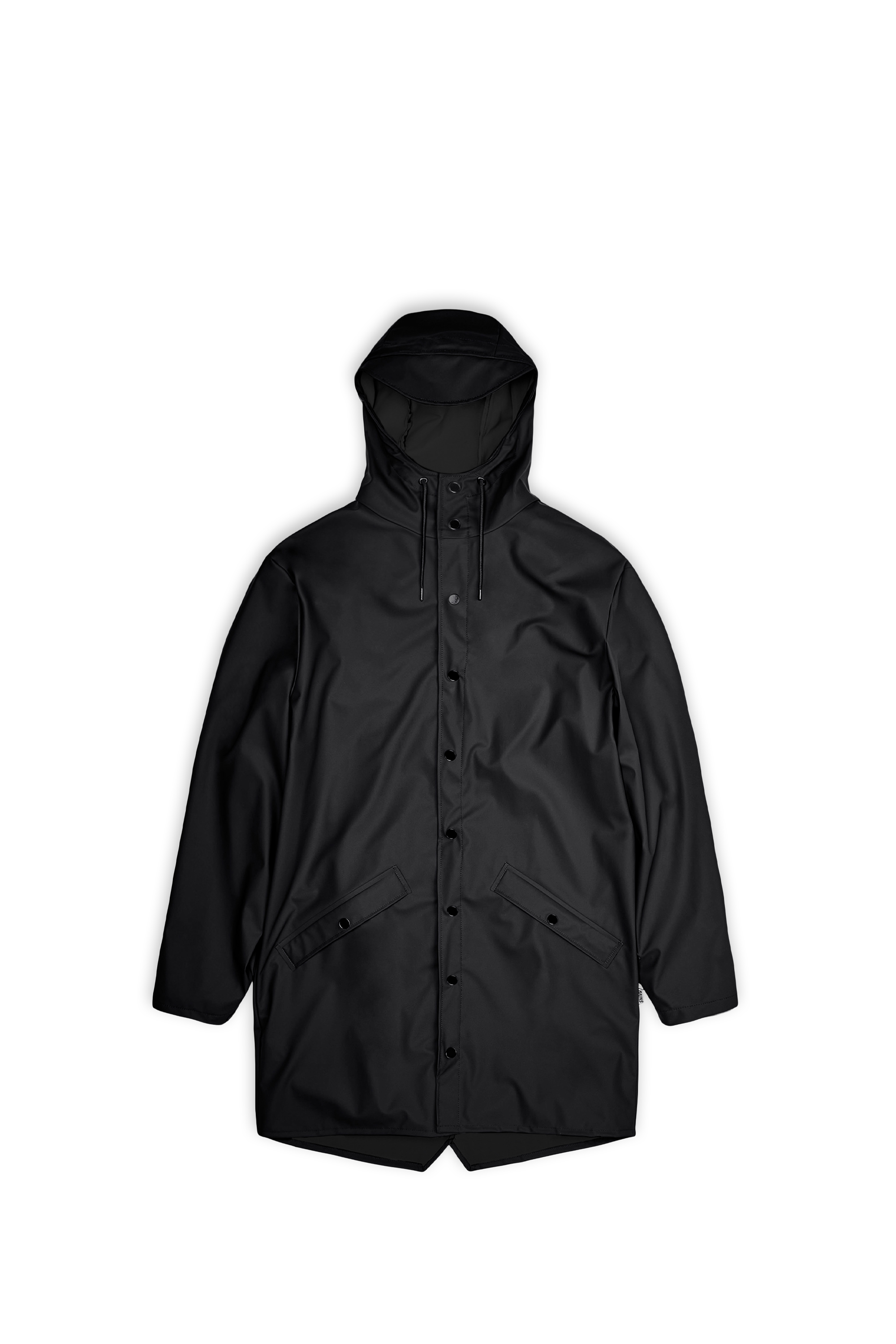 RAINS Coupe-vent imperméable long à capuche  Long Jacket W3 Noir