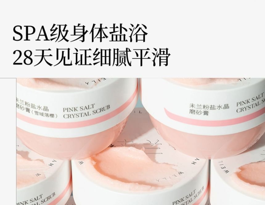 WEILAN - Roze Zoutkristal Scrub