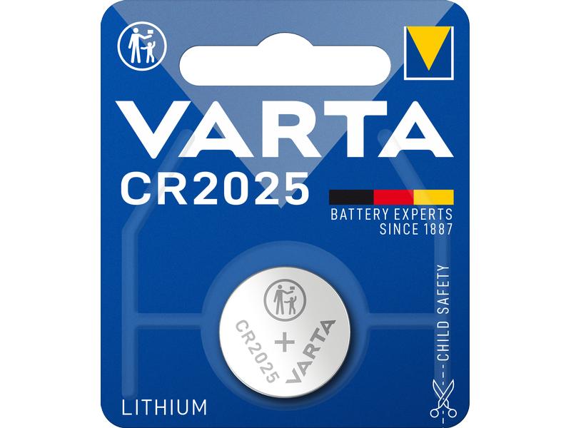 Varta Knopfzelle CR2025 , 1 Stück Knopfzelle CR 1/3 N