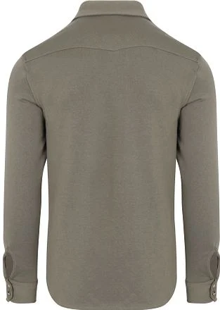 Profuomo Overshirt Western Jersey Olijfgroen PPWF10005G-Z kopen