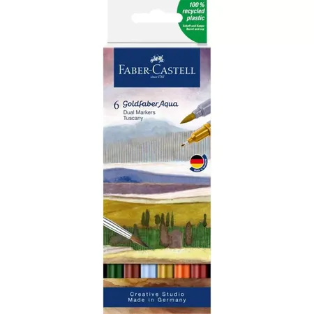 Faber-Castell Gofa Aqua Dual Marker Toskana 6x