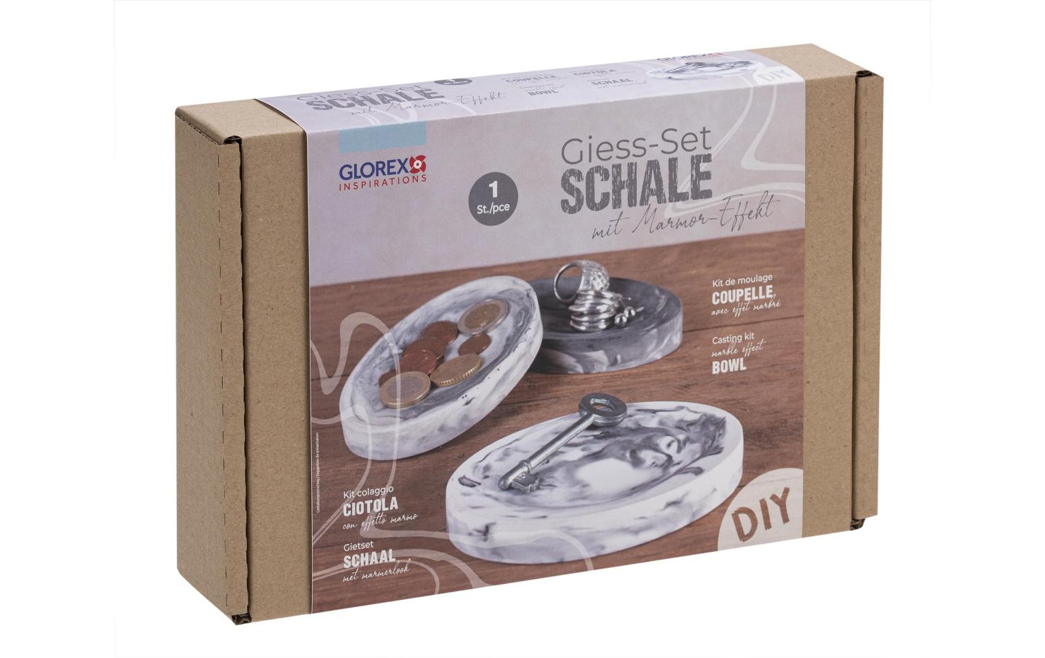 Modellier-Set Schale mit Marmor-EffektGiess-Set als einzigartige Bastelidee