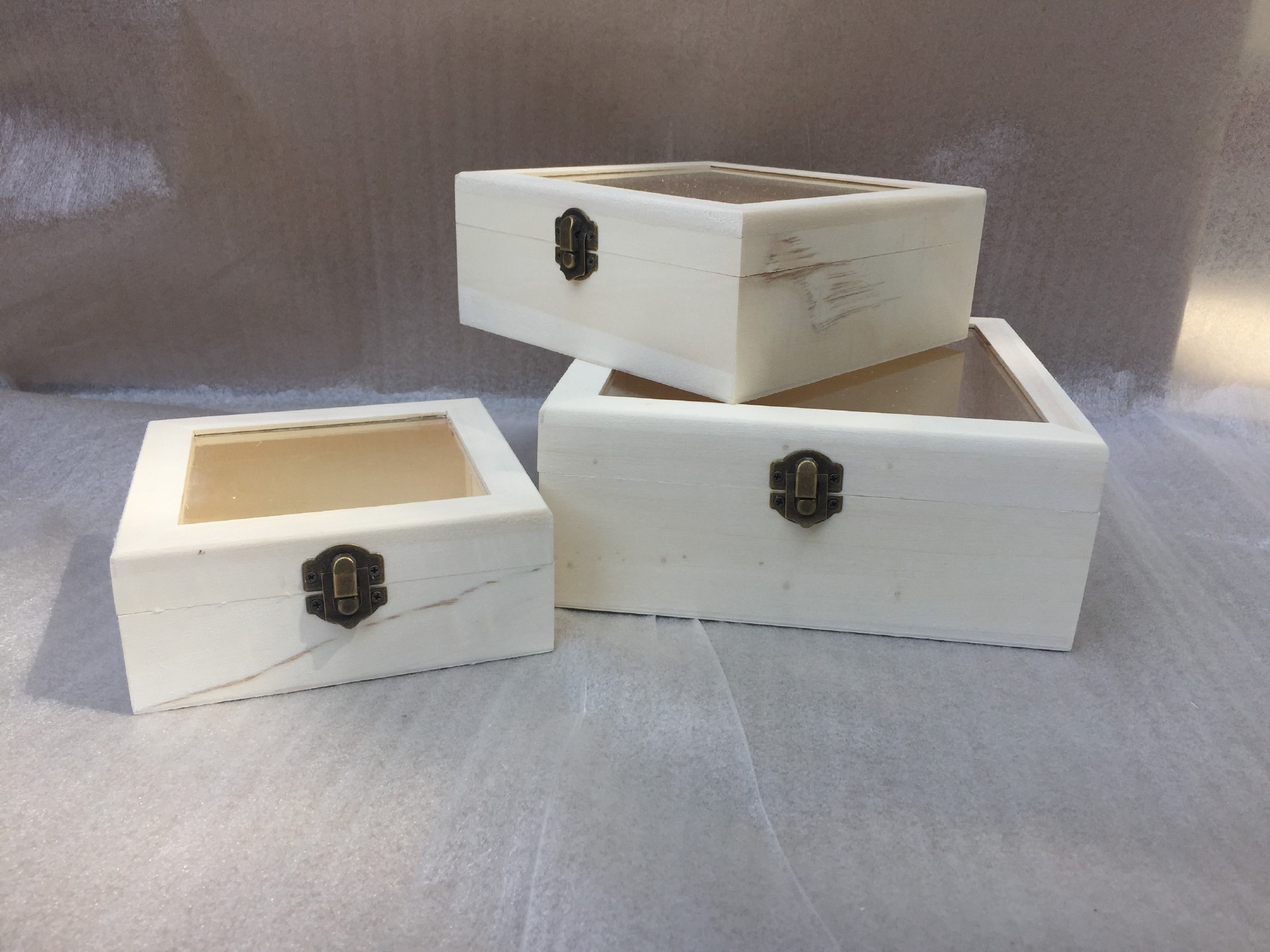 3er Set Schatulle Baxian, natur von fischer's lagerhaus
