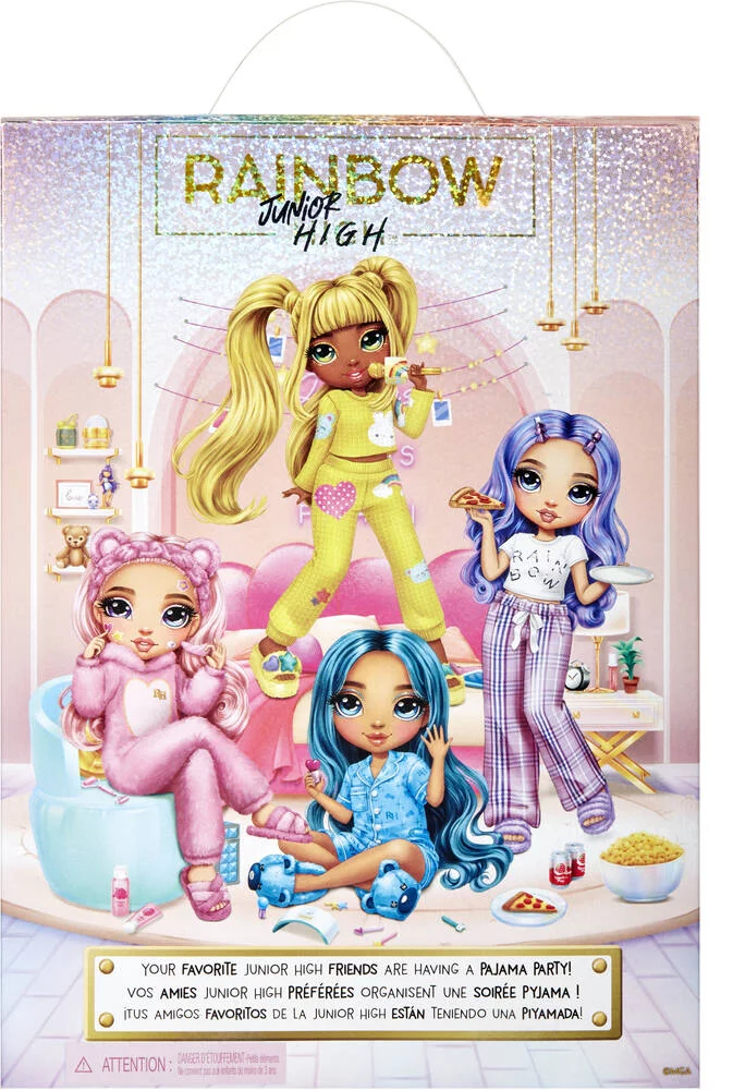 JUNIOR HIGH PYJAMA PARTY - POUPEE MANNEQUIN 22 CM - BELLA ROSE ET ACCESSOIRES