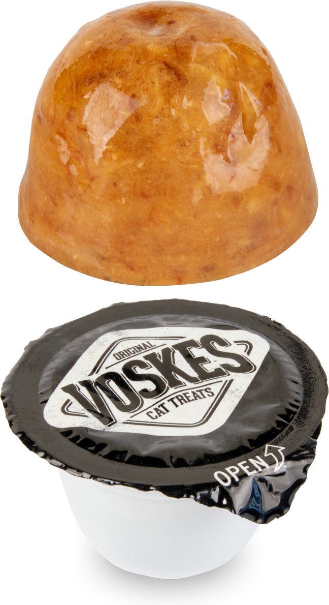 Voskes kattensnack Delicatesse gelei tonijn en garnalen 150 g