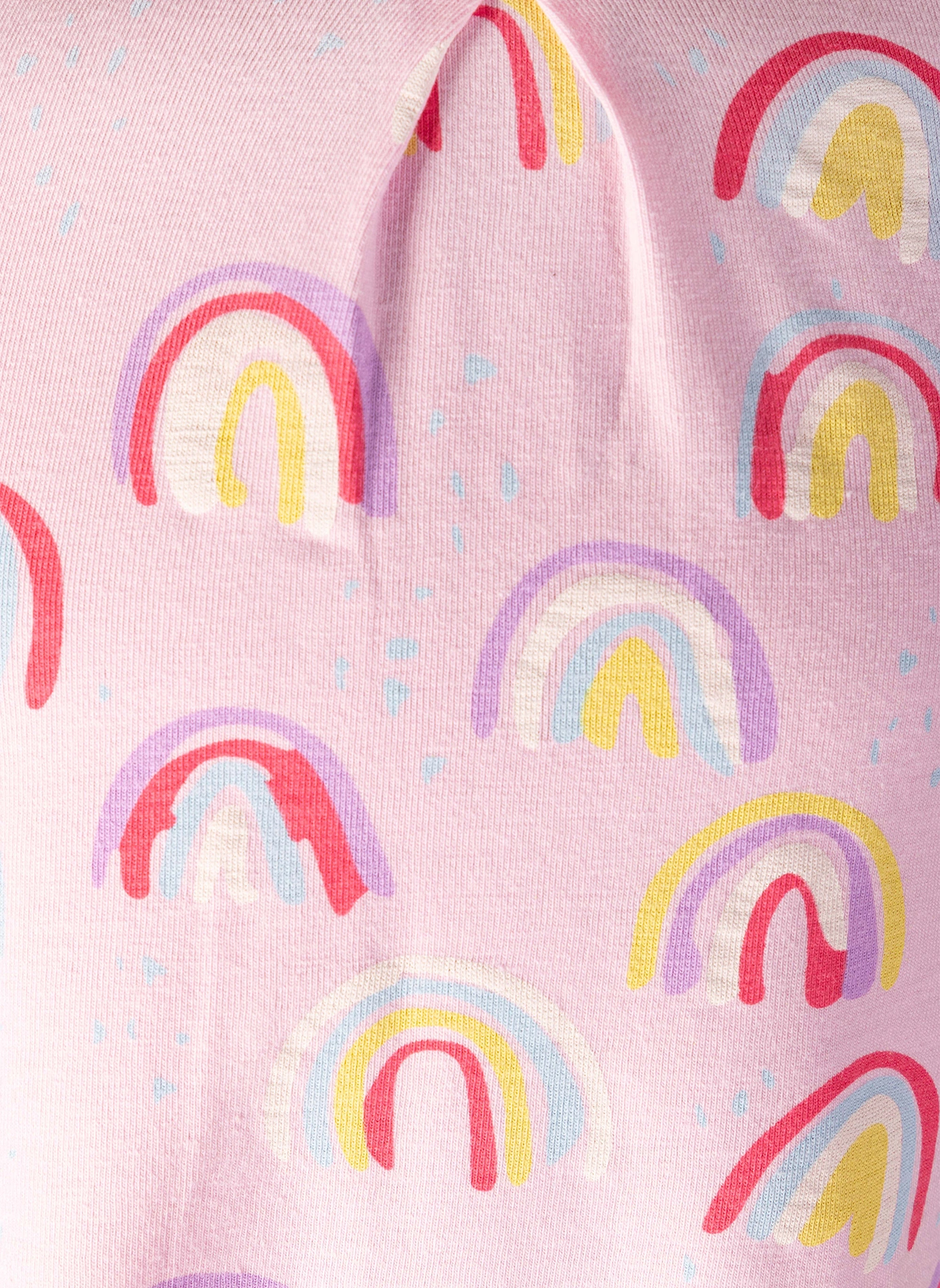 Kurzarmkleid RAINBOWS in baby rosa