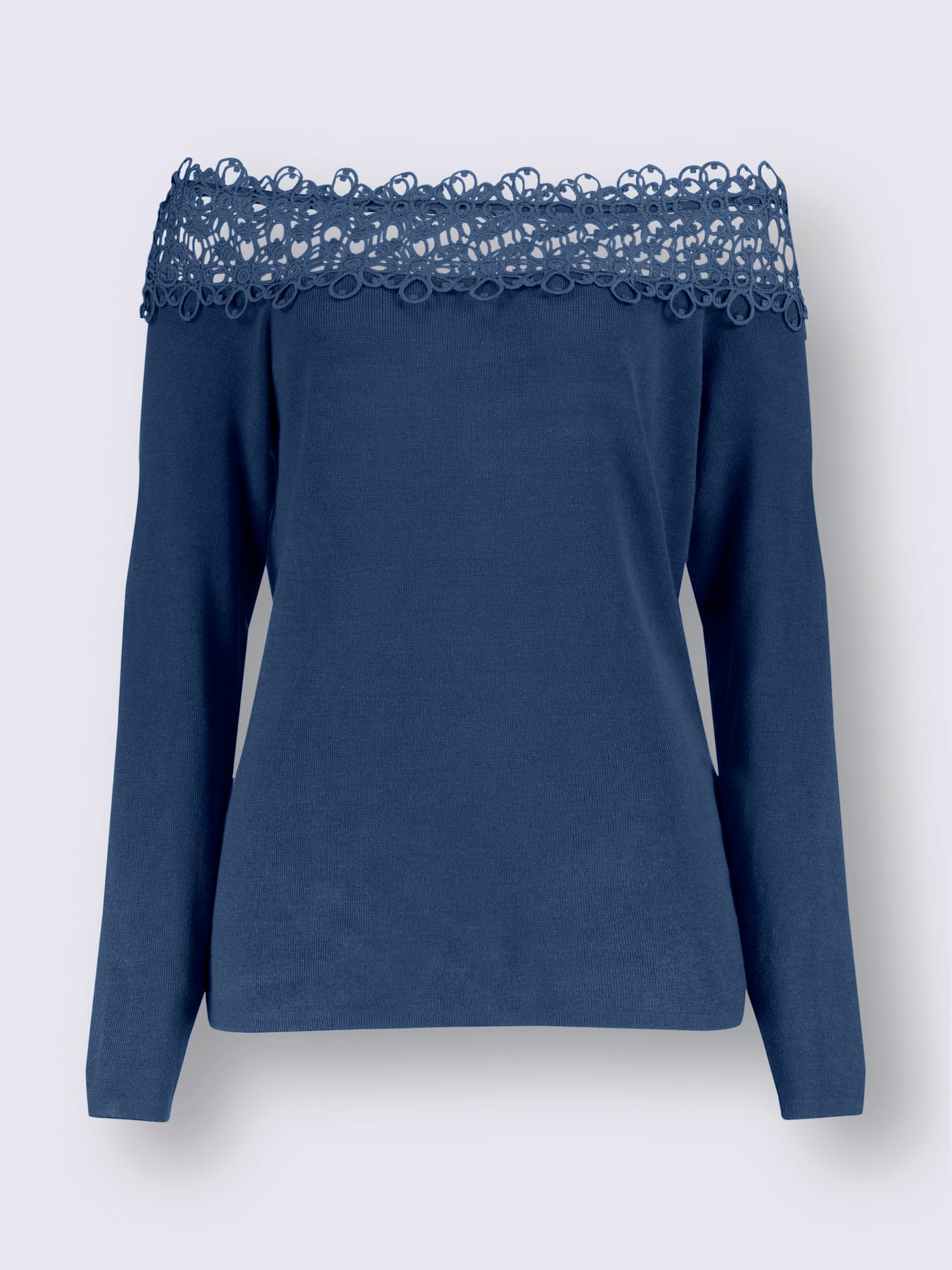 Pull magnifique bordure en dentelle