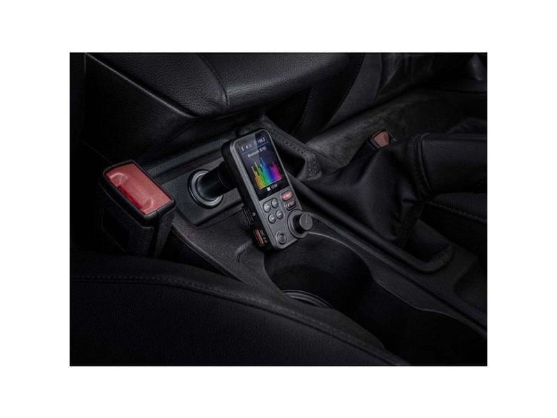 Caliber Kfz-FM-Transmitter mit Bluetooth Bluetooth-FM-Sender fürs Auto mit Freisprechfunktion und USB-Ladeanschluss