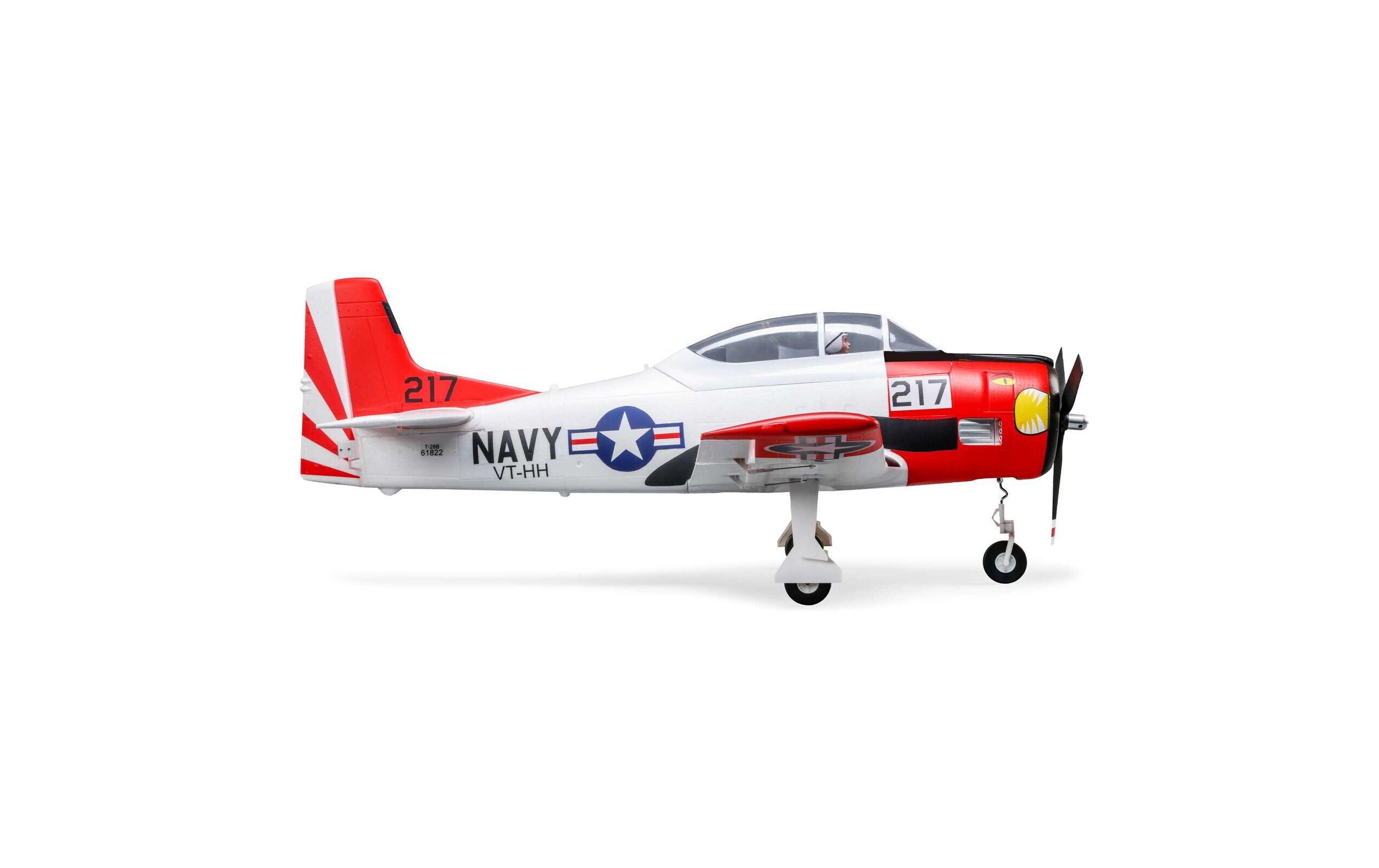 Warbird T-28 Trojan 1.2 m, Smart BNF Basic<br>T-28 Trojan mit Einziehfahrwerk und Spektrum Smart Technik