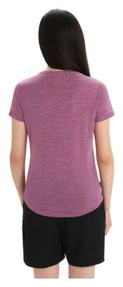 T-shirt Manches Courtes Encolure Dégagée Femme Icebreaker Sphere II Merinos Violet