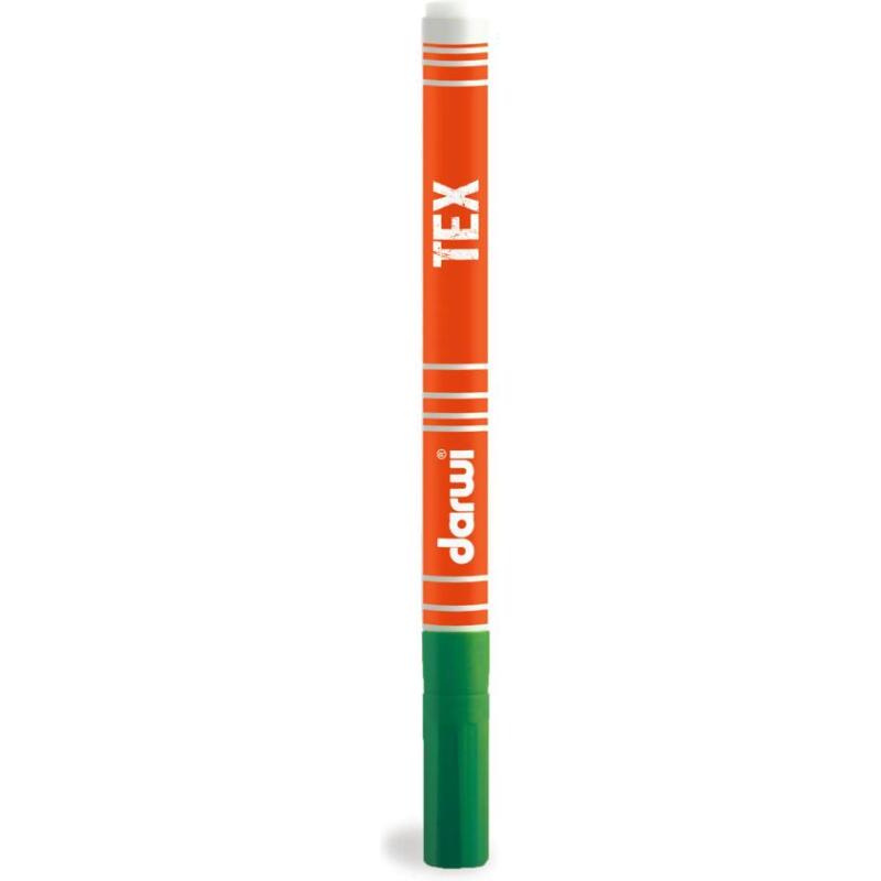 DARWI Marqueur Peinture Textile Pointe Conique Fine 1mm - Vert sapin