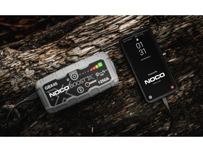 Noco Starterbatterie mit Ladefunktion GBX45 12 V, 1250 A Starterbooster und Powerbank zum überbrücken von Fahrzeugen mit 12 V Batterien