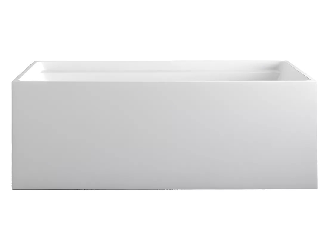 Baignoire îlot rectangulaire - 232 L - 150 x 75 x 60 cm - Blanche - Acrylique - ASPIUS