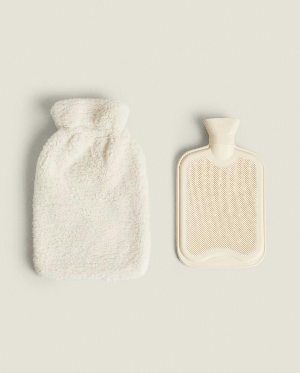 BOLSA DE ÁGUA QUENTE EM IMITANDO LÃ DE COURO