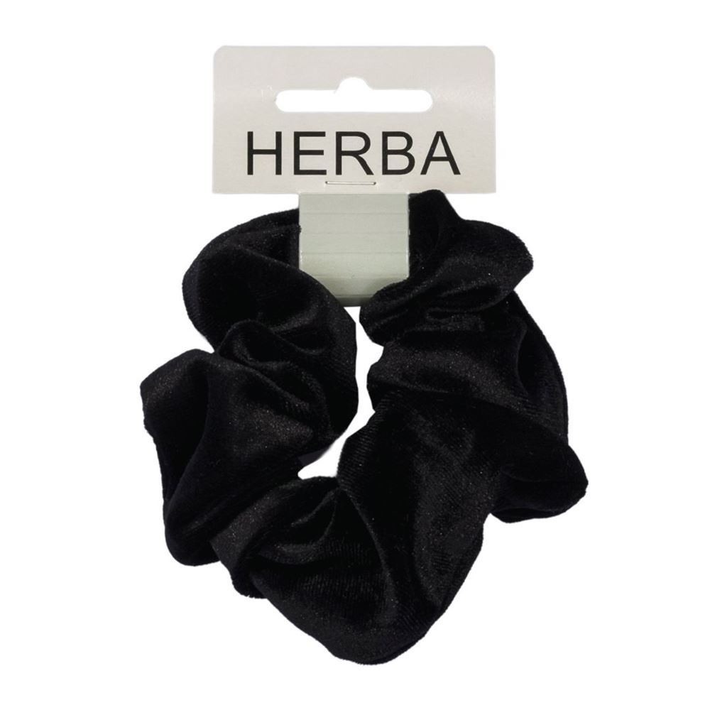 HERBA Scunci<br>1 Stück, 11cm, Samt schwarz