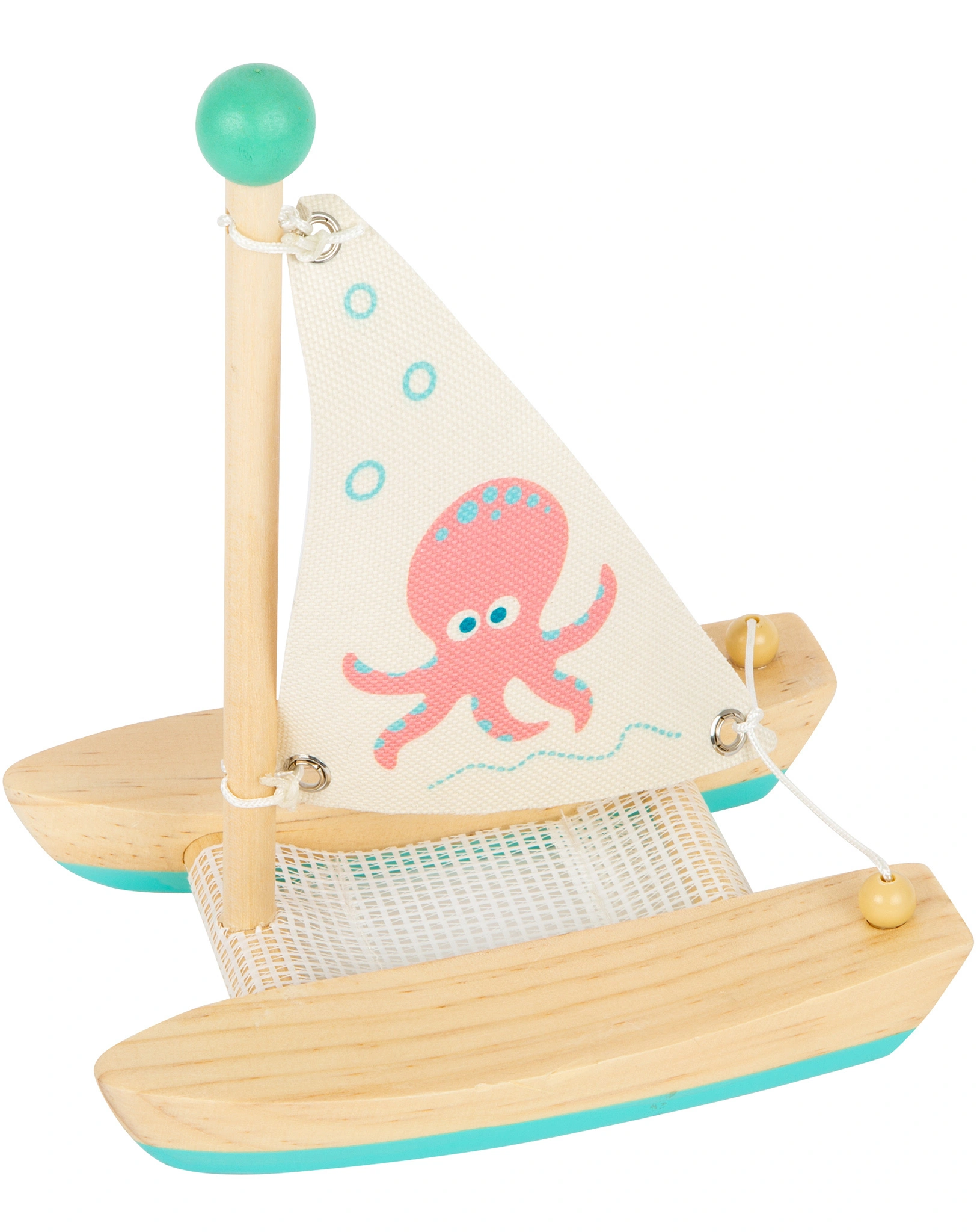 Wasserspielzeug KATAMARAN - OKTOPUS aus Holz