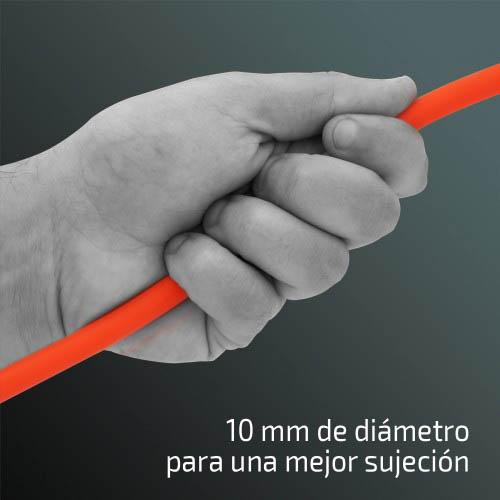 Guia redonda de poliuretano IBÁÑEZ 1CM X 10M AMARELO FÓSFORO